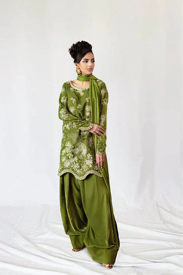 Saira Rizwan | Velvet Pret 25 | KAHWA-SRVP25-08 - Aqsa Fabrics