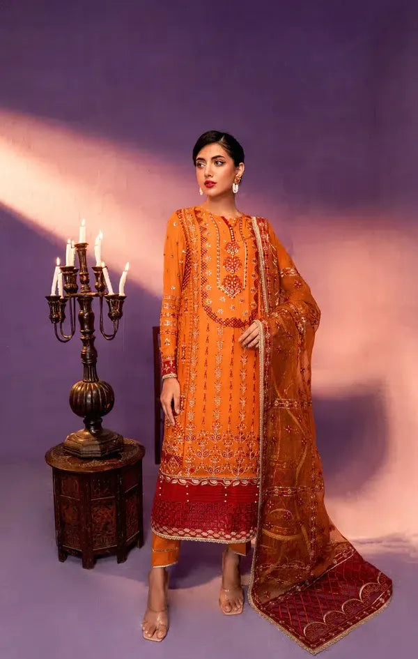 Gisele | Zarish Festive Collection 23 | Gul Makai - Aqsa Fabrics