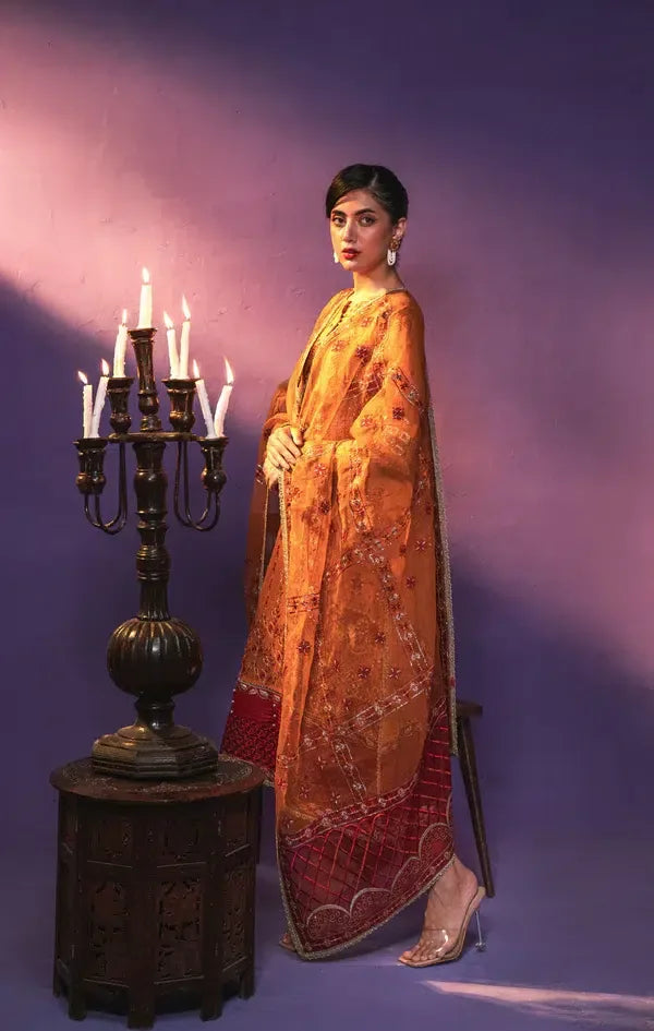 Gisele | Zarish Festive Collection 23 | Gul Makai - Aqsa Fabrics