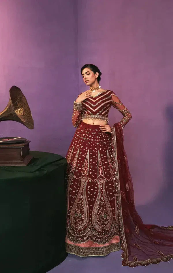 Gisele | Zarish Festive Collection 23 | Lalzari - Aqsa Fabrics