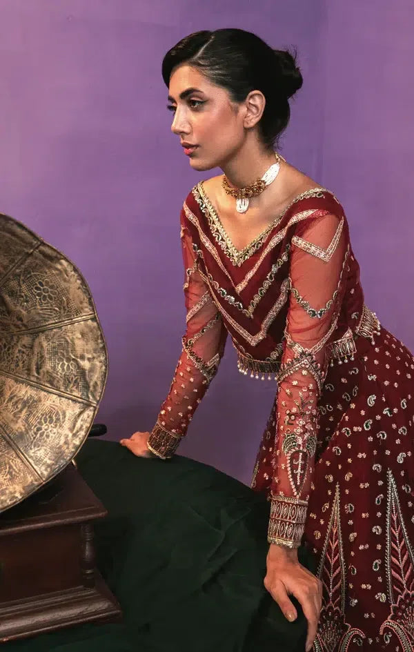 Gisele | Zarish Festive Collection 23 | Lalzari - Aqsa Fabrics
