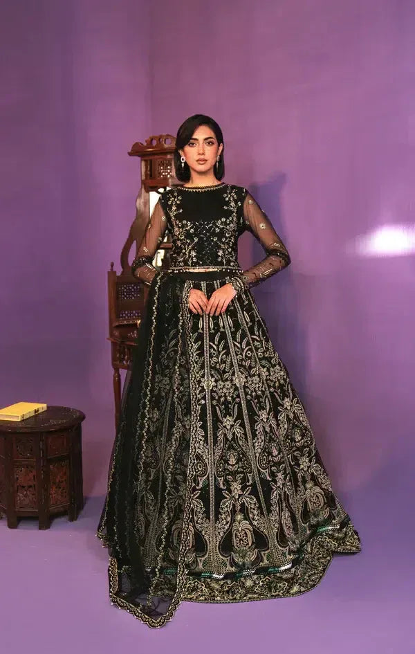 Gisele | Zarish Festive Collection 23 | Zarghuna - Aqsa Fabrics
