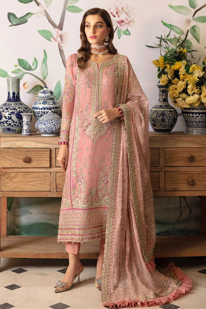 Gulaal | Embroidered Chiffon 24 | Viviana - Aqsa Fabrics