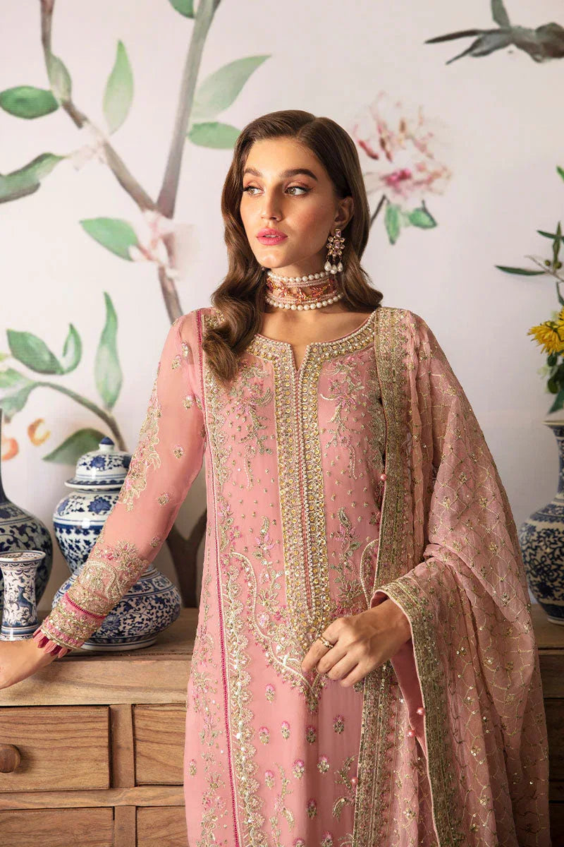 Gulaal | Embroidered Chiffon 24 | Viviana - Aqsa Fabrics