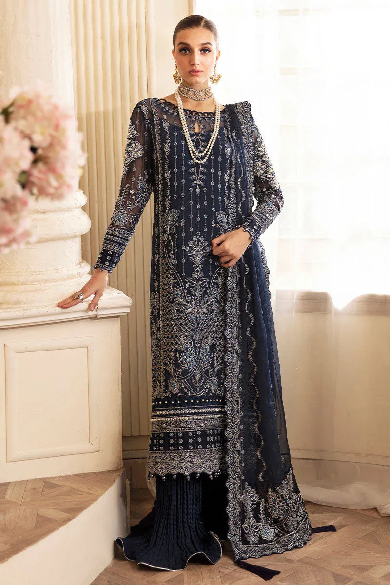 Gulaal | Embroidered Chiffon 24 | Evara - Aqsa Fabrics