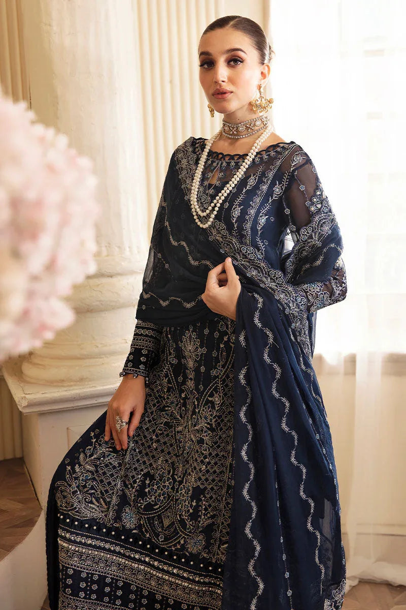 Gulaal | Embroidered Chiffon 24 | Evara - Aqsa Fabrics