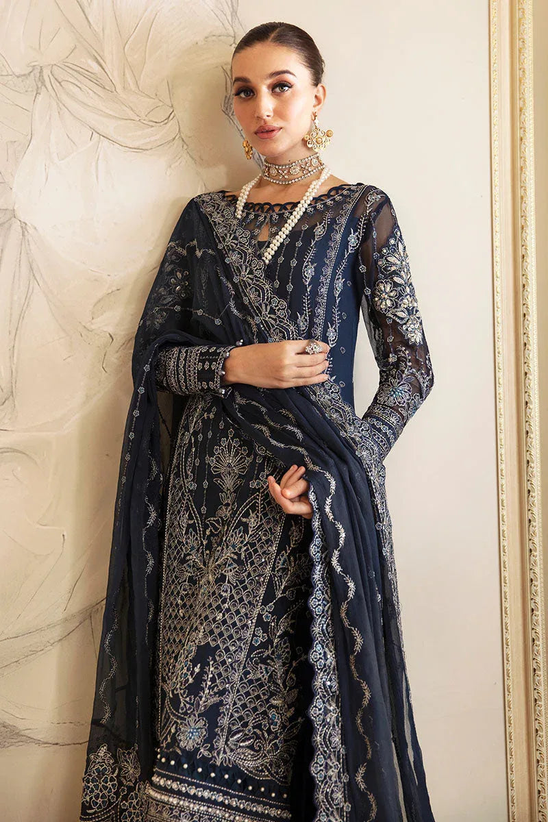 Gulaal | Embroidered Chiffon 24 | Evara - Aqsa Fabrics
