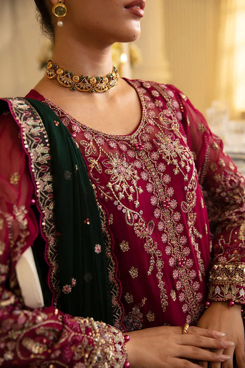 Gulaal | Embroidered Chiffon 24 | Blanca - Aqsa Fabrics