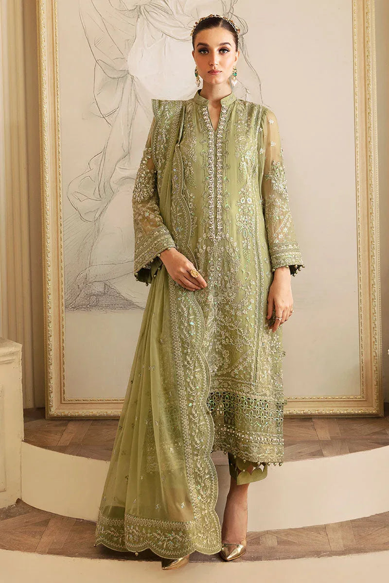 Gulaal | Embroidered Chiffon 24 | Almendra - Aqsa Fabrics