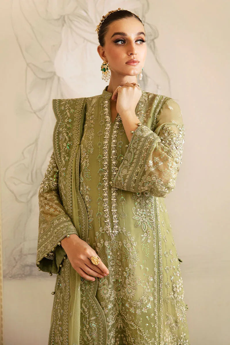Gulaal | Embroidered Chiffon 24 | Almendra - Aqsa Fabrics