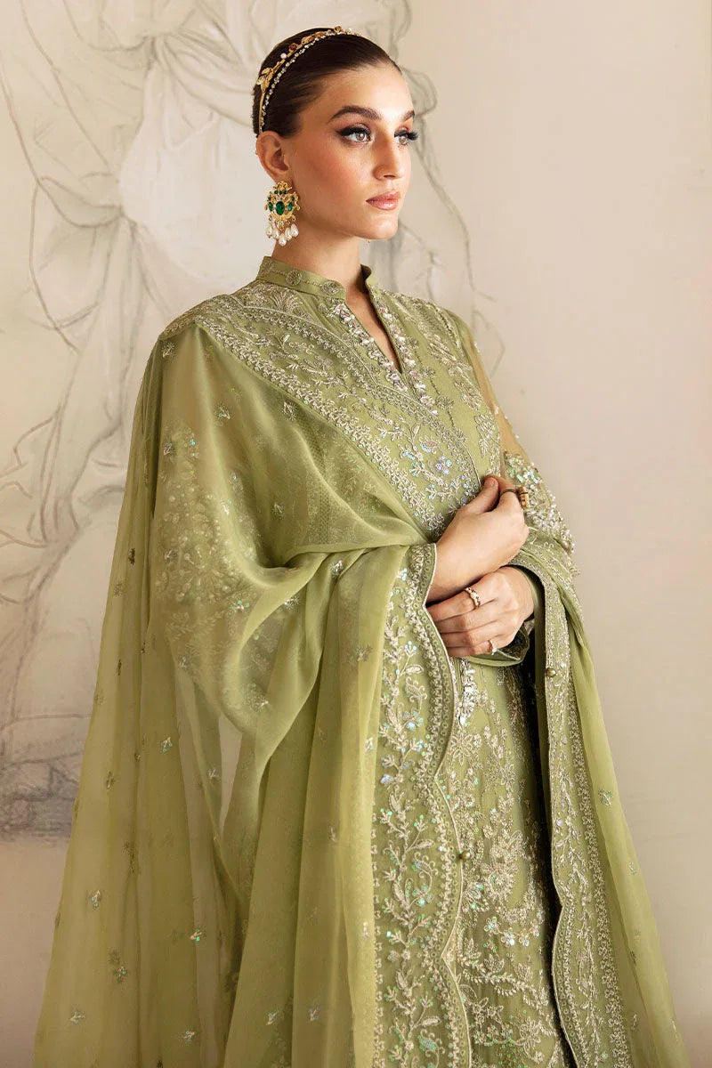 Gulaal | Embroidered Chiffon 24 | Almendra - Aqsa Fabrics