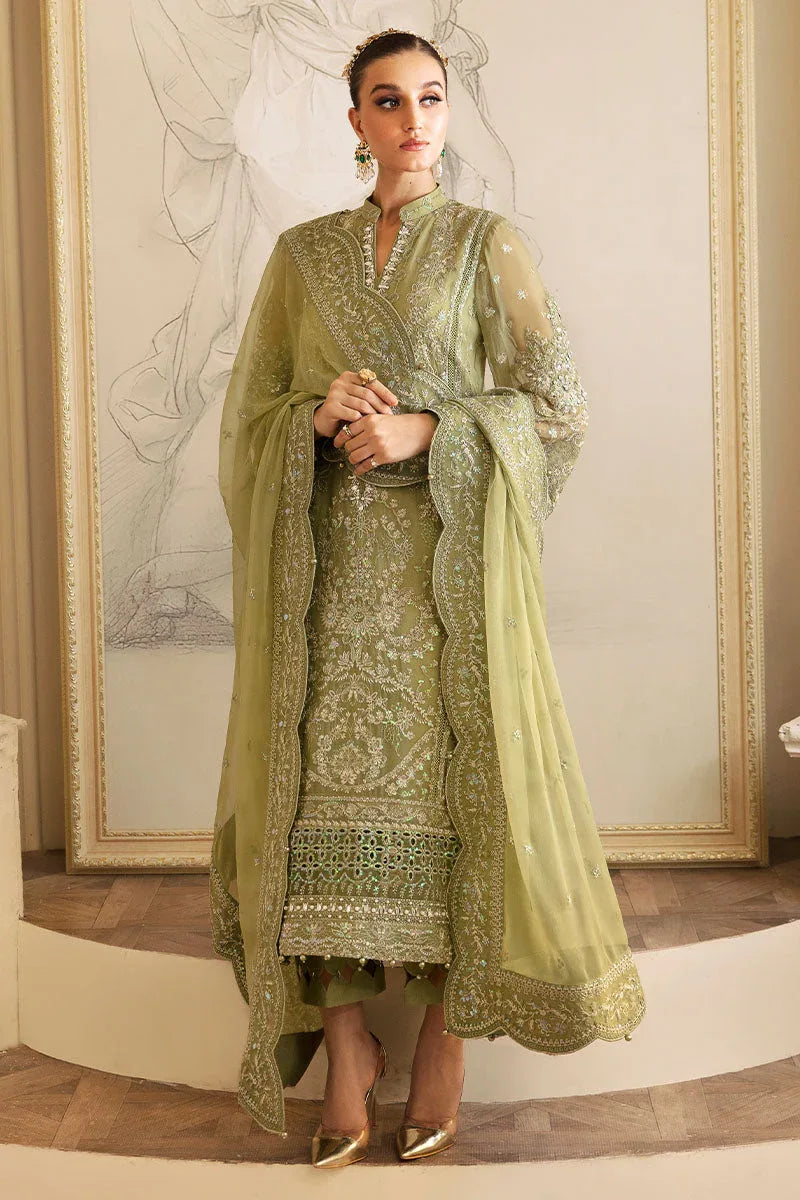 Gulaal | Embroidered Chiffon 24 | Almendra - Aqsa Fabrics