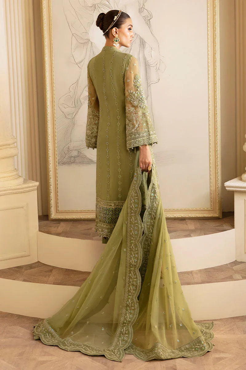 Gulaal | Embroidered Chiffon 24 | Almendra - Aqsa Fabrics