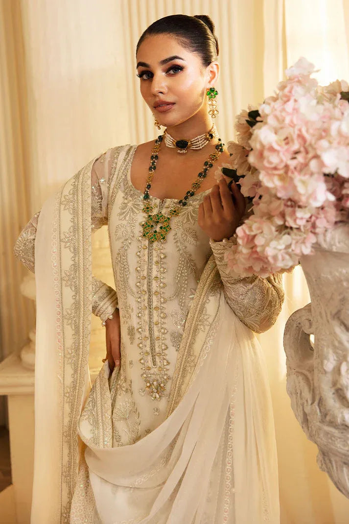 Gulaal | Embroidered Chiffon 24 | Delphine - Aqsa Fabrics