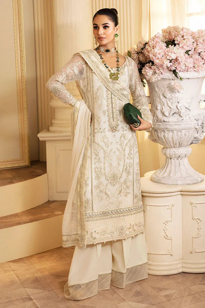 Gulaal | Embroidered Chiffon 24 | Delphine - Aqsa Fabrics