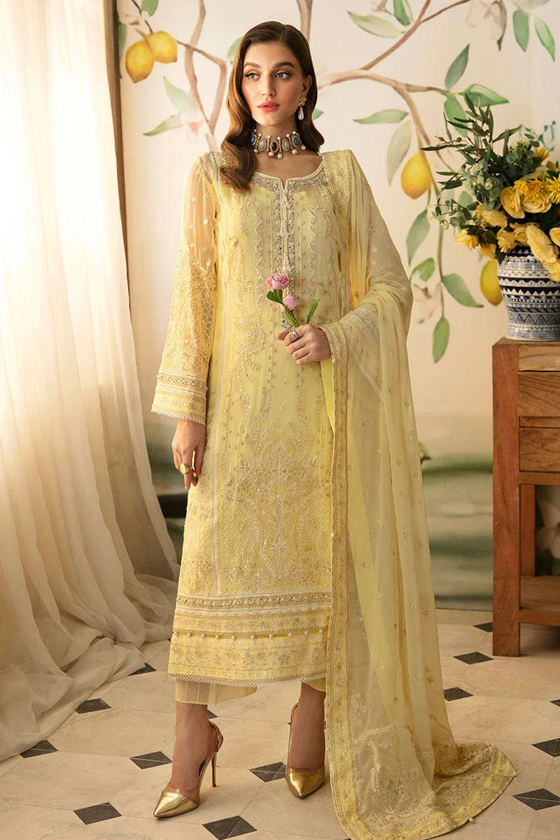 Gulaal | Embroidered Chiffon 24 | Estrella - Aqsa Fabrics