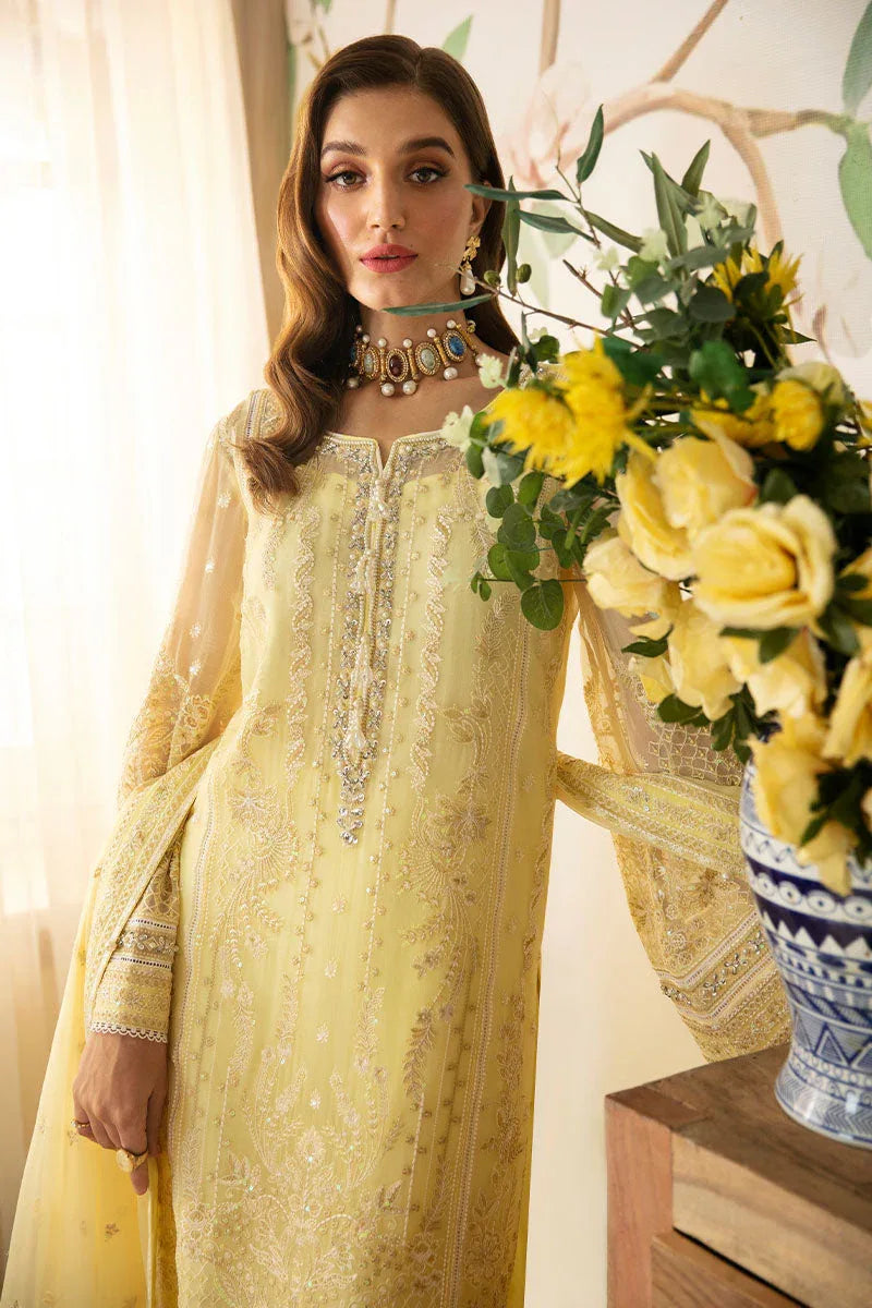Gulaal | Embroidered Chiffon 24 | Estrella - Aqsa Fabrics