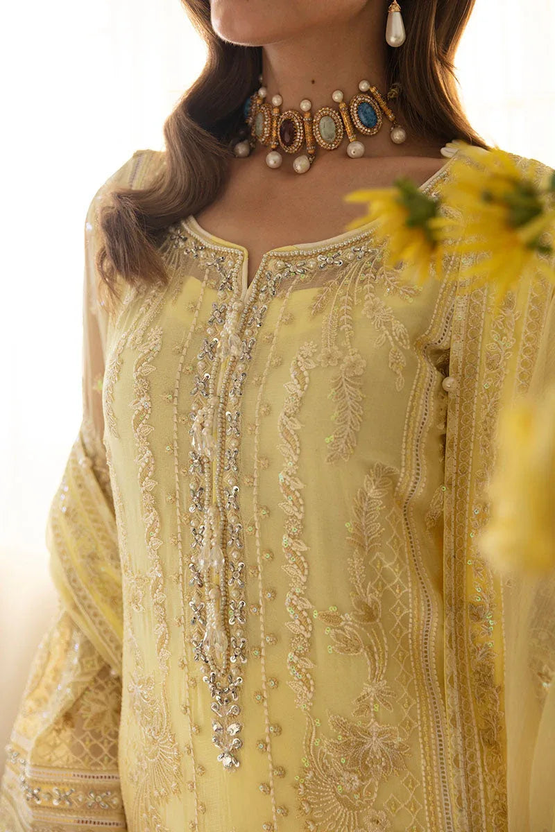 Gulaal | Embroidered Chiffon 24 | Estrella - Aqsa Fabrics