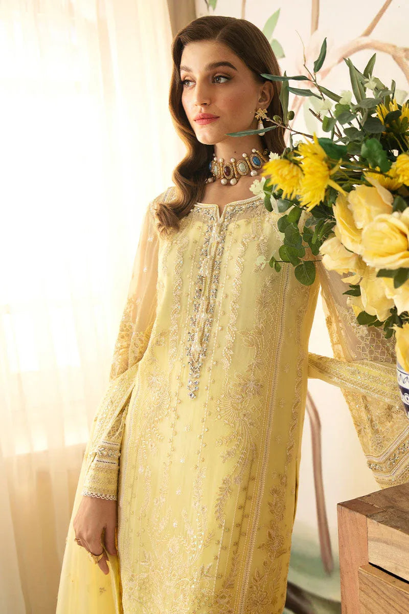 Gulaal | Embroidered Chiffon 24 | Estrella - Aqsa Fabrics