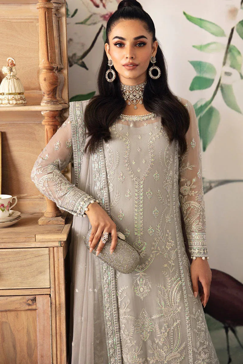 Gulaal | Embroidered Chiffon 24 | Aubrey - Aqsa Fabrics