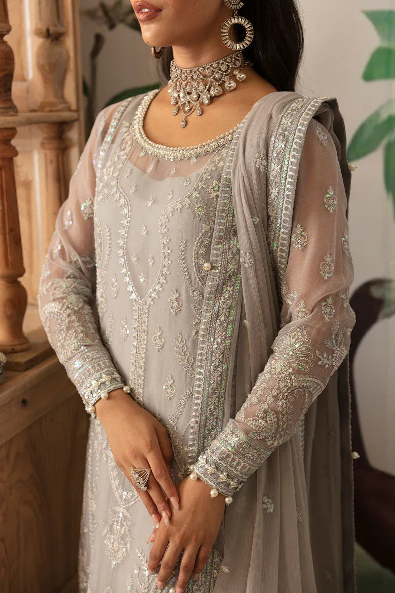 Gulaal | Embroidered Chiffon 24 | Aubrey - Aqsa Fabrics