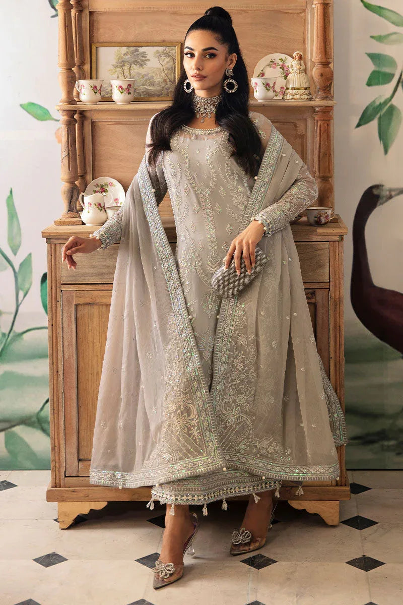 Gulaal | Embroidered Chiffon 24 | Aubrey - Aqsa Fabrics