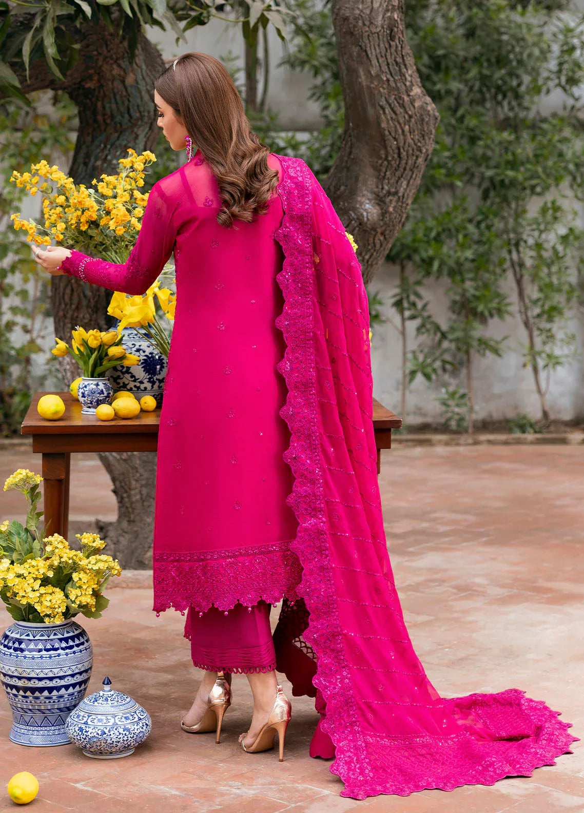 Gulaal | Reverie Embroidered Chiffon | ZEVIRA - Aqsa Fabrics