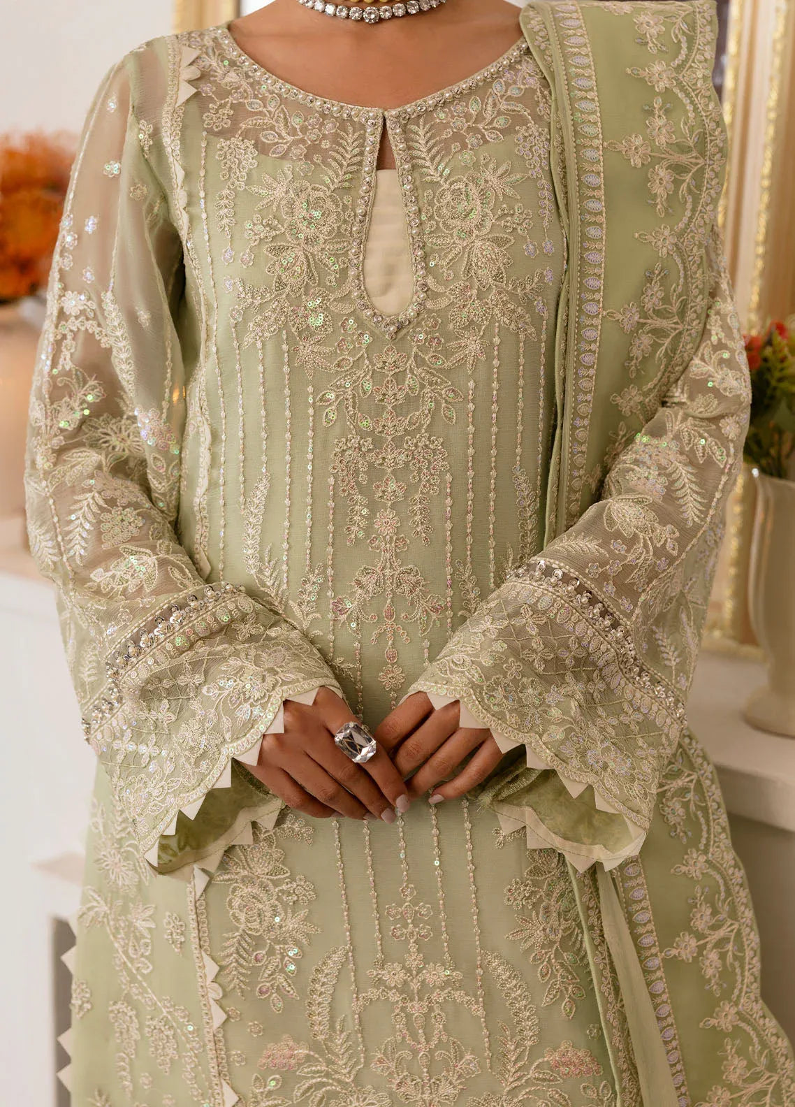 Gulaal | Reverie Embroidered Chiffon | VIRIDA - Aqsa Fabrics