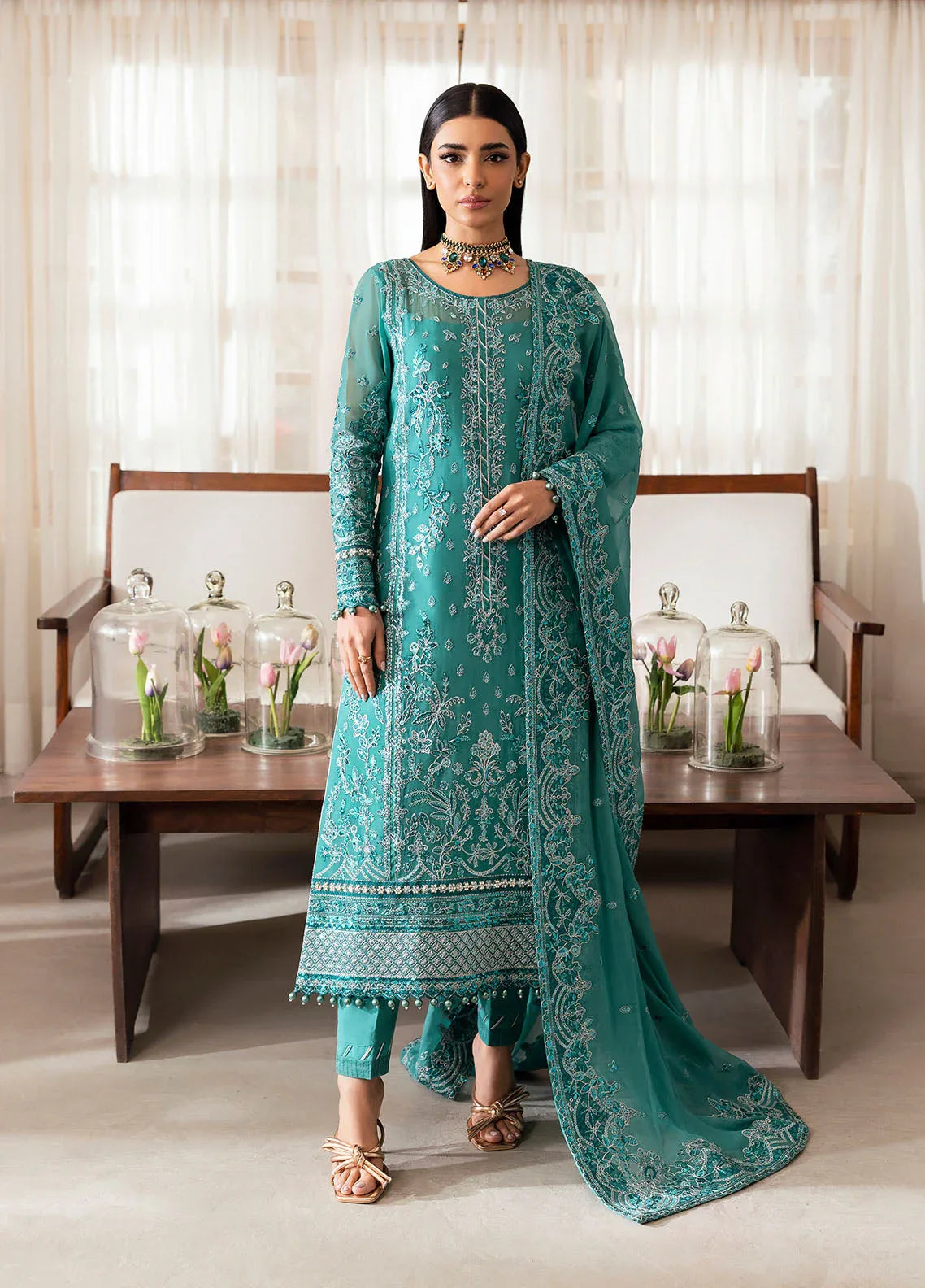 Gulaal | Reverie Embroidered Chiffon | MIRAL - Aqsa Fabrics