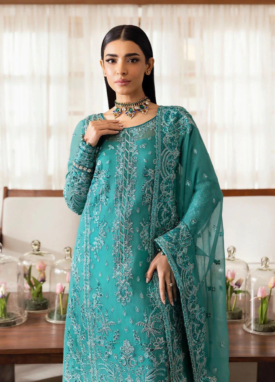 Gulaal | Reverie Embroidered Chiffon | MIRAL - Aqsa Fabrics