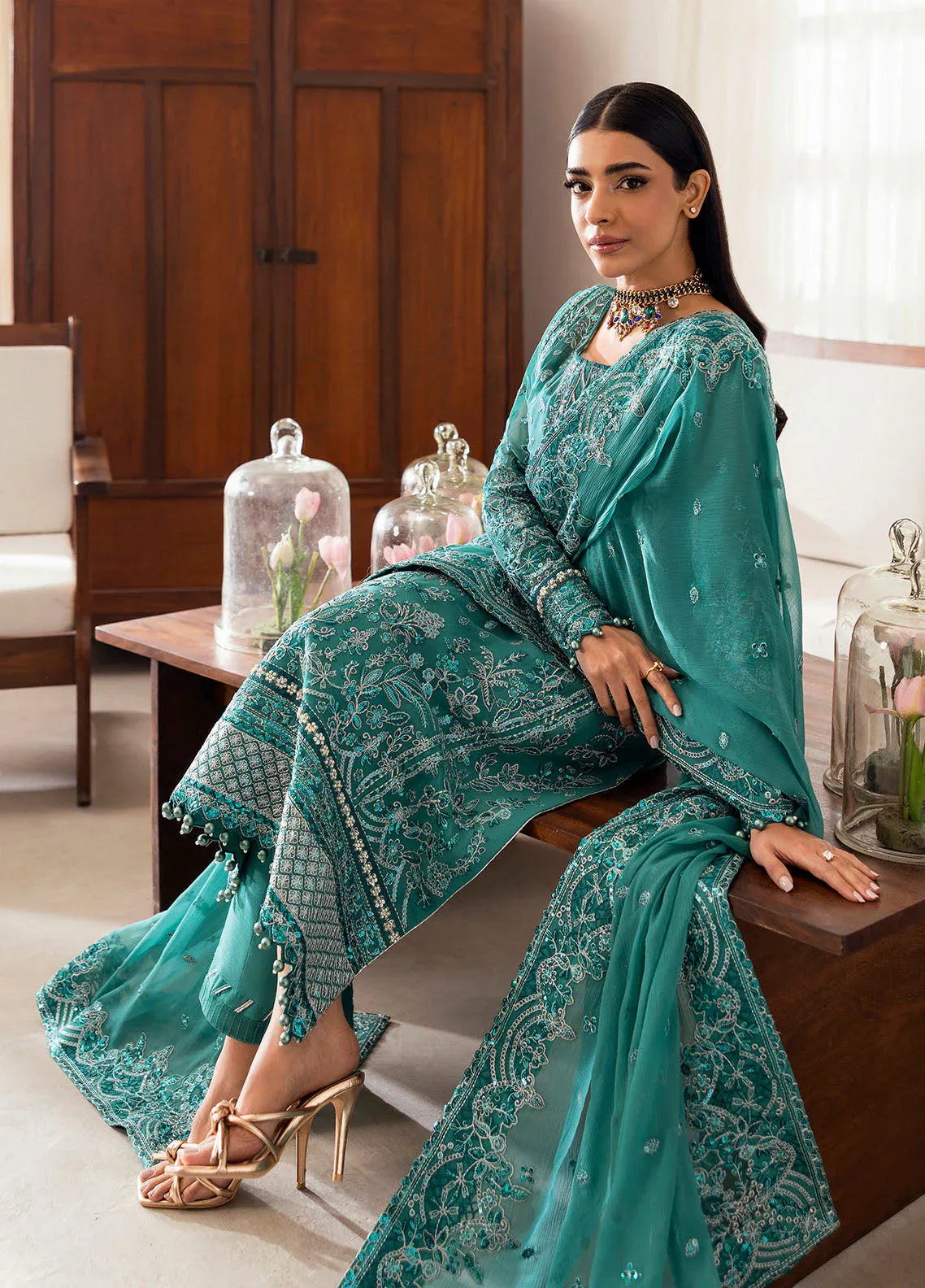 Gulaal | Reverie Embroidered Chiffon | MIRAL - Aqsa Fabrics