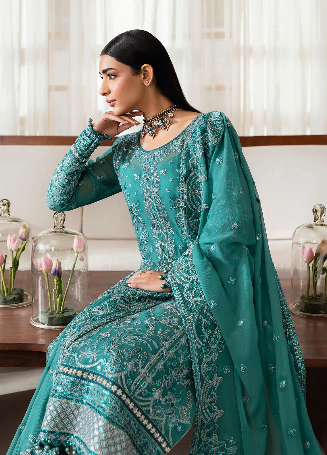 Gulaal | Reverie Embroidered Chiffon | MIRAL - Aqsa Fabrics