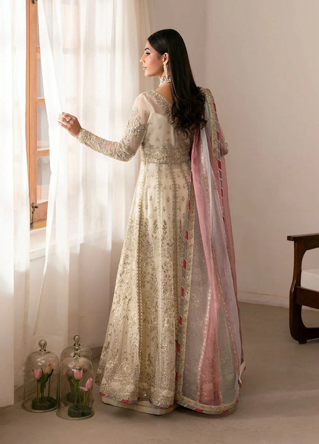 Gulaal | Reverie Embroidered Chiffon | CHIRAGH - Aqsa Fabrics