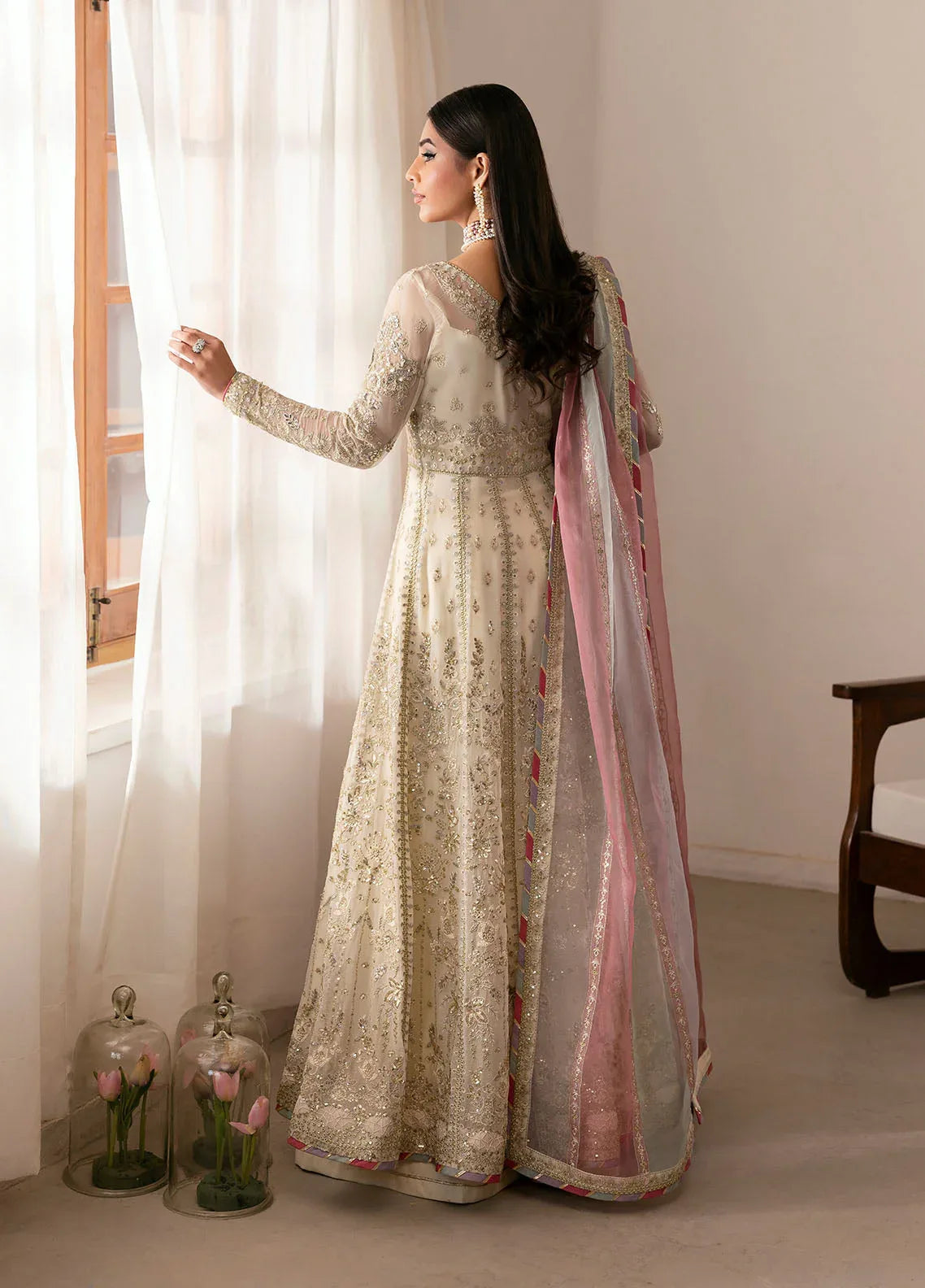 Gulaal | Reverie Embroidered Chiffon | CHIRAGH - Aqsa Fabrics