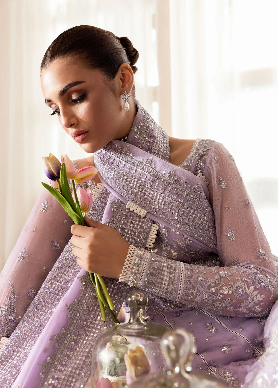 Gulaal | Reverie Embroidered Chiffon | PAREESA - Aqsa Fabrics