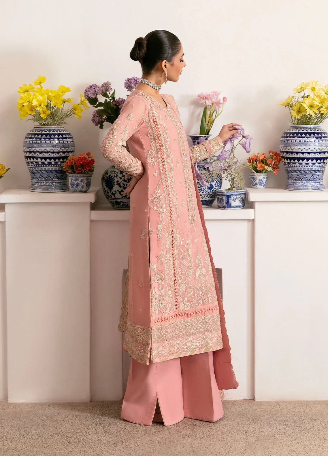 Gulaal | Reverie Embroidered Chiffon | CORALYN - Aqsa Fabrics