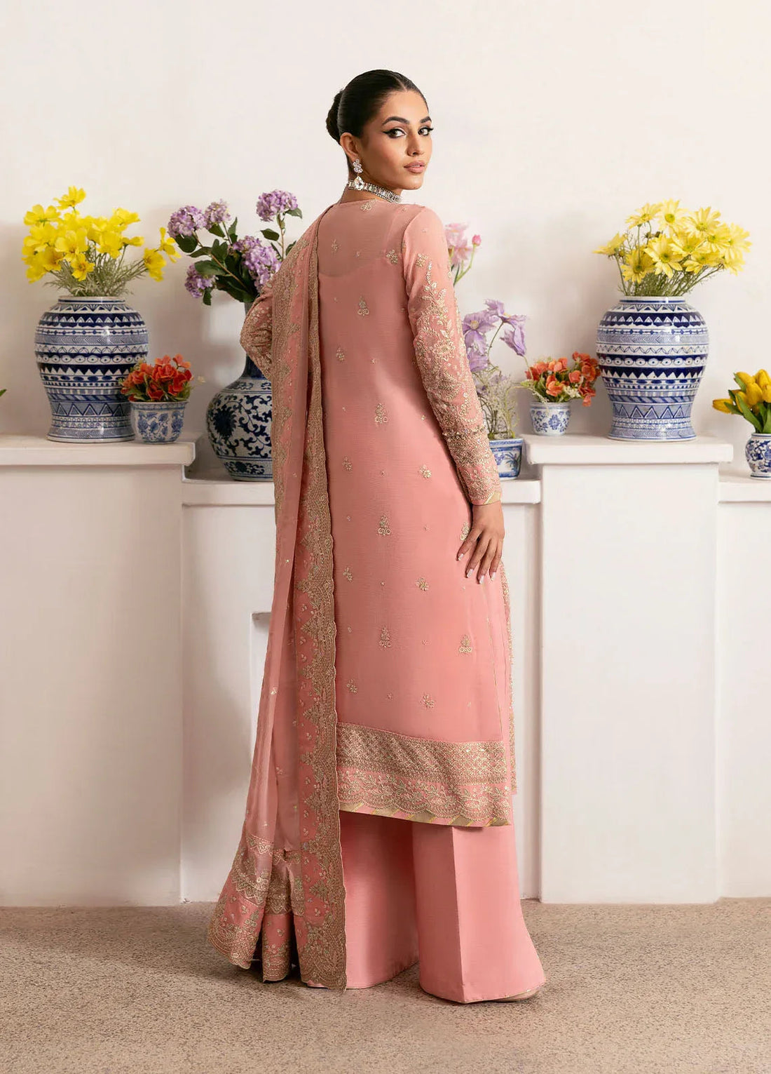 Gulaal | Reverie Embroidered Chiffon | CORALYN - Aqsa Fabrics