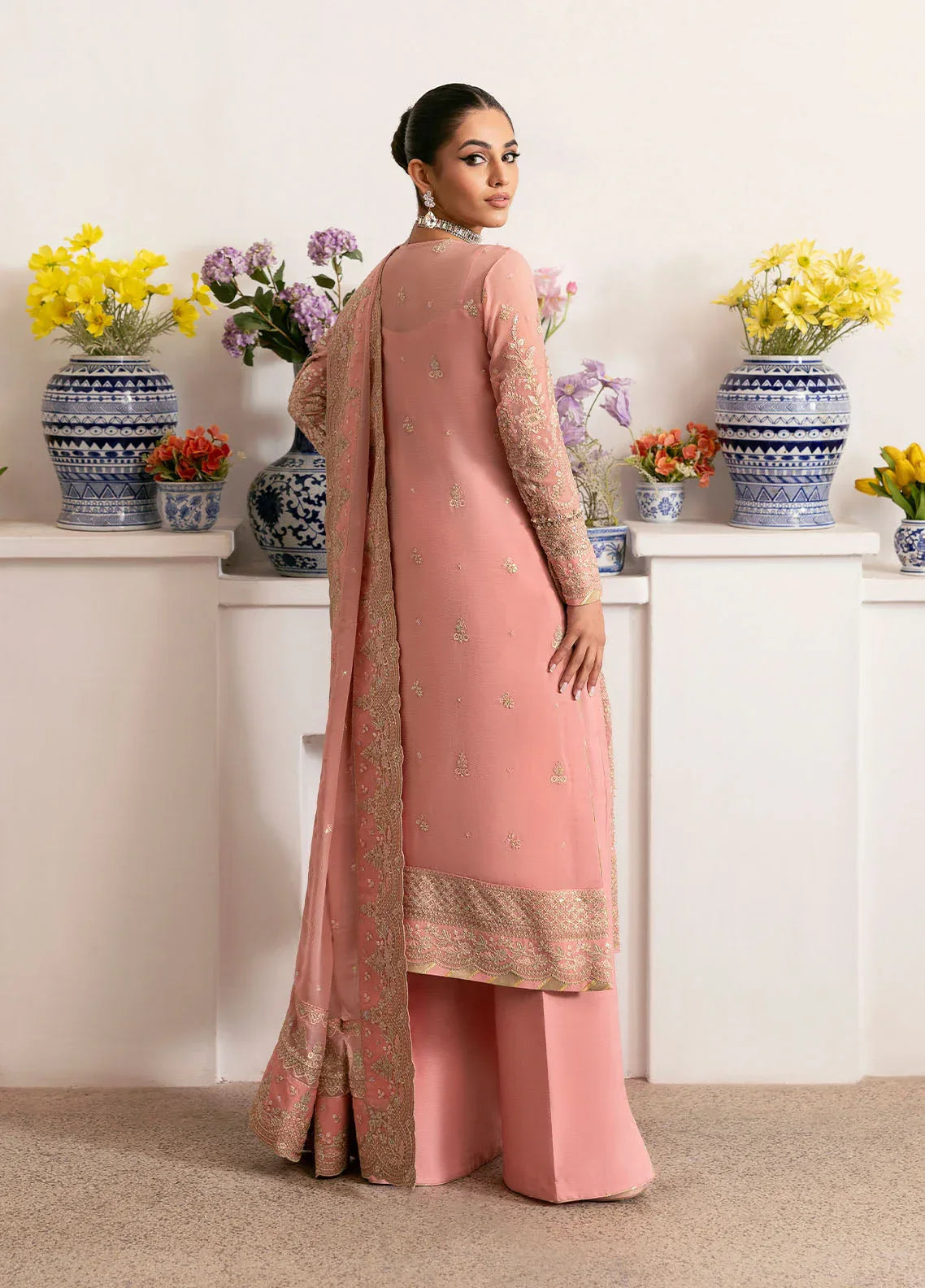 Gulaal | Reverie Embroidered Chiffon | CORALYN - Aqsa Fabrics