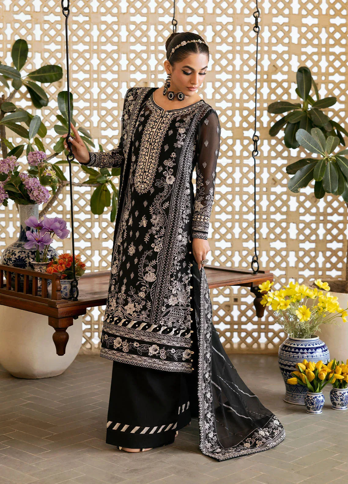 Gulaal | Reverie Embroidered Chiffon | NYRA - Aqsa Fabrics