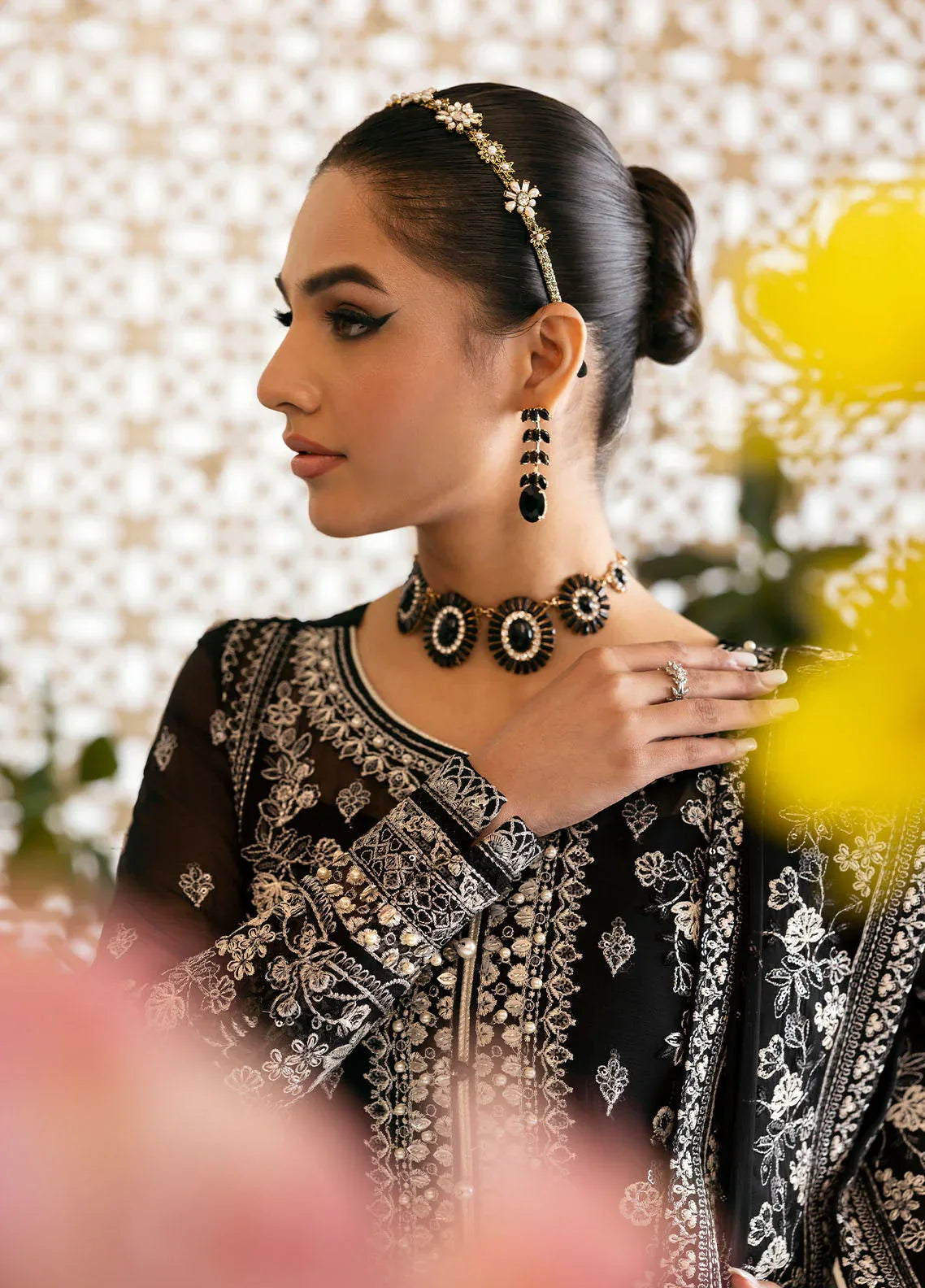 Gulaal | Reverie Embroidered Chiffon | NYRA - Aqsa Fabrics