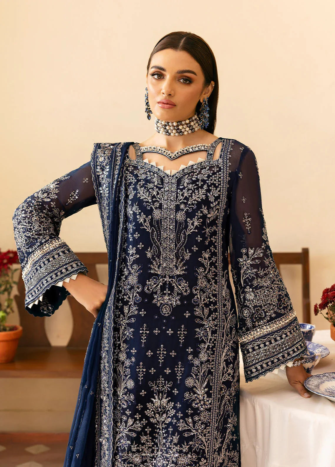 Gulaal | Reverie Embroidered Chiffon | ARISTA - Aqsa Fabrics