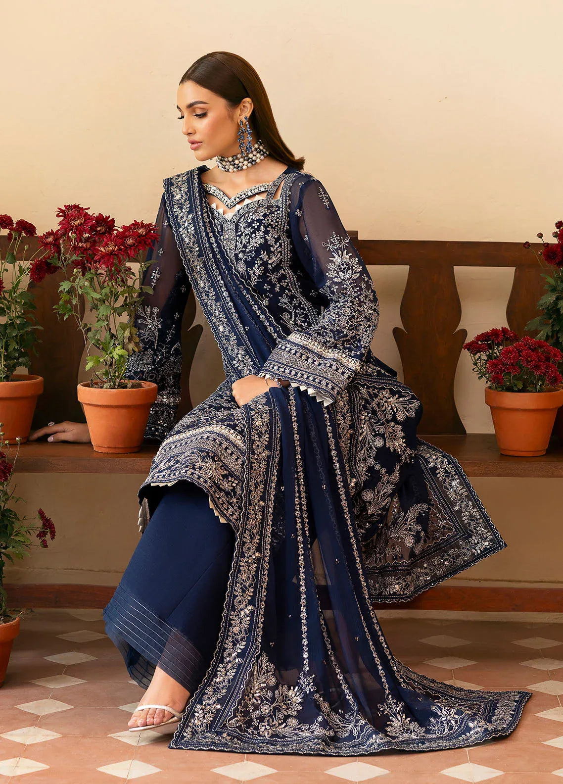 Gulaal | Reverie Embroidered Chiffon | ARISTA - Aqsa Fabrics