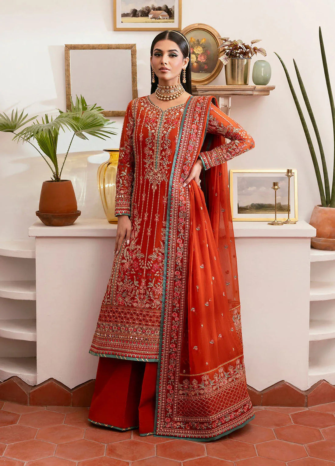 Gulaal | Reverie Embroidered Chiffon | ZARNA - Aqsa Fabrics