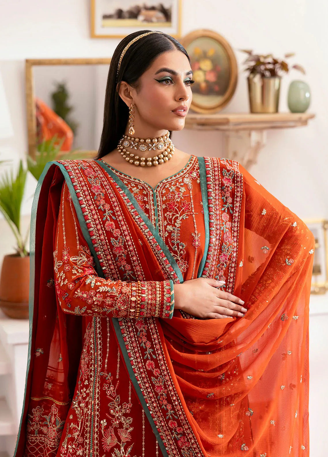 Gulaal | Reverie Embroidered Chiffon | ZARNA - Aqsa Fabrics