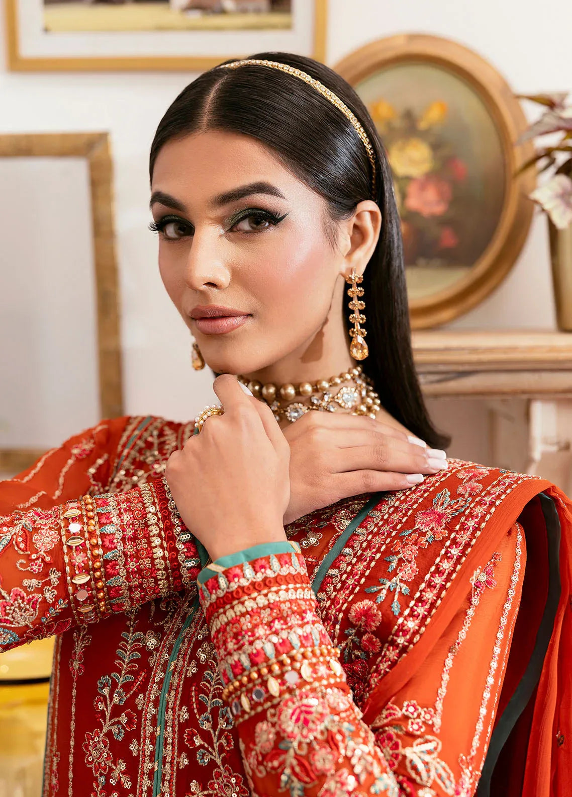 Gulaal | Reverie Embroidered Chiffon | ZARNA - Aqsa Fabrics