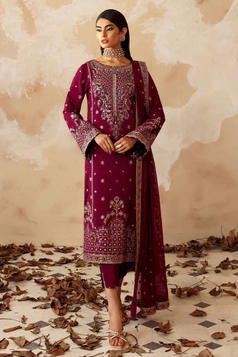Gulaal | Shehrnaaz Raw Silk | Ramail - Aqsa Fabrics
