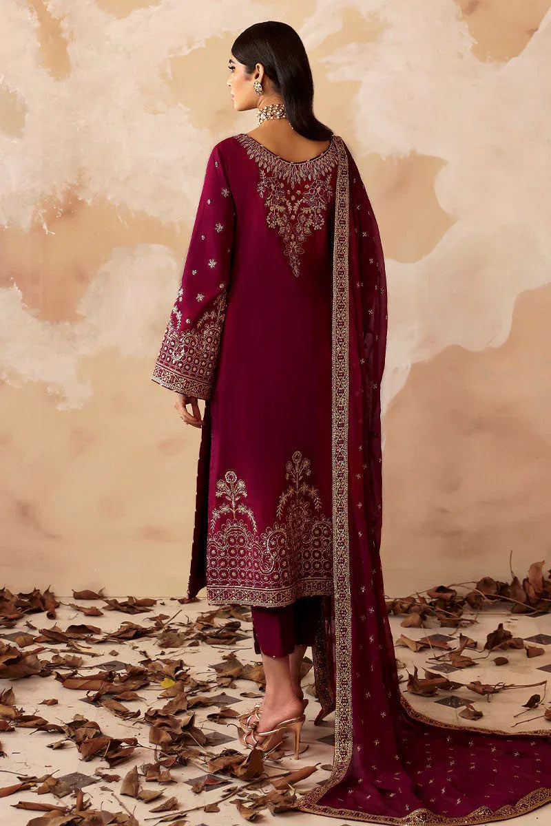 Gulaal | Shehrnaaz Raw Silk | Ramail - Aqsa Fabrics