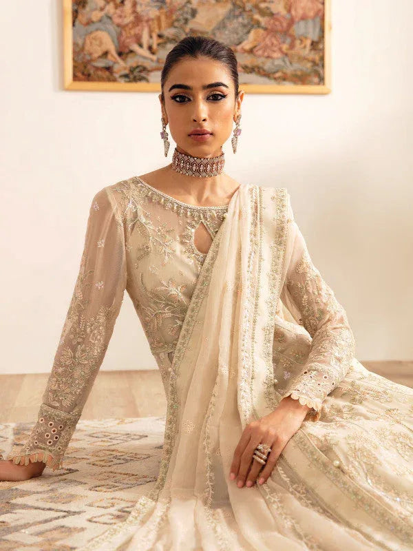 Gulaal | Embroidered Chiffon 23 | ROYALE GL-EC-23V1-01 - Aqsa Fabrics