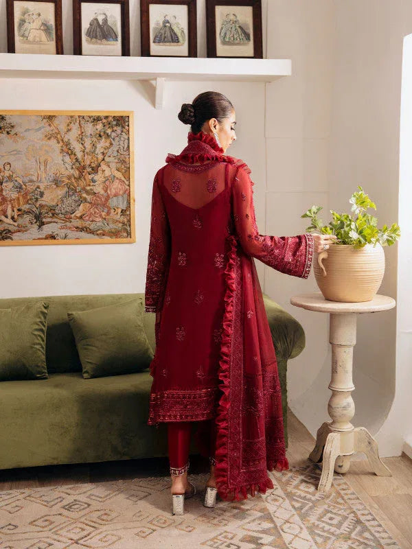 Gulaal | Embroidered Chiffon 23 | RUBY GL-EC-23V1-02 - Aqsa Fabrics