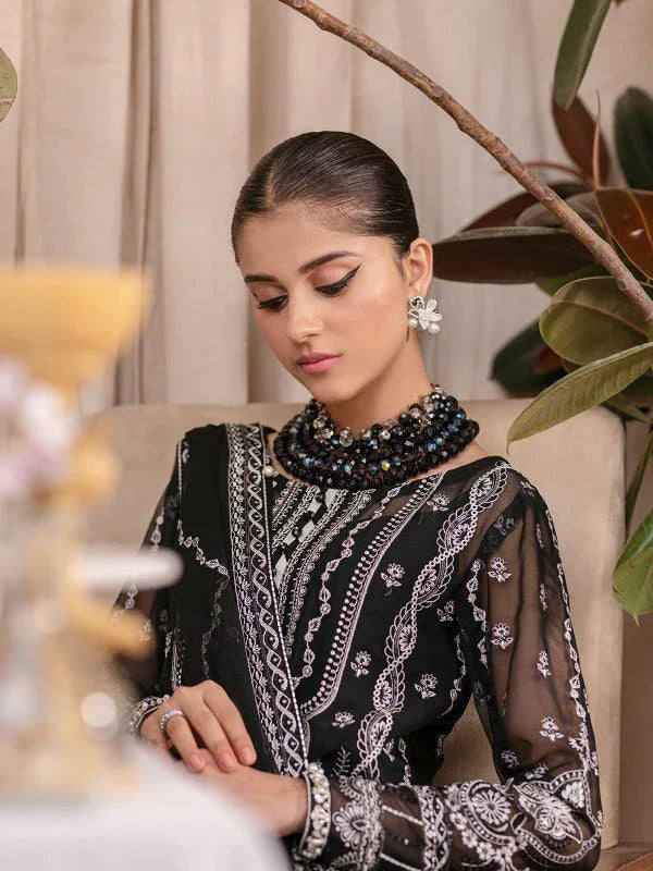 Gulaal | Embroidered Chiffon 23 | MAHJABEEN UC-01 - Aqsa Fabrics